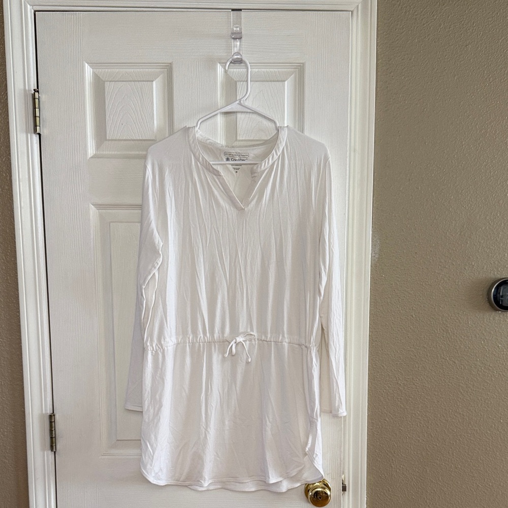 Coolibar White Women's Swim Coverup Tunic